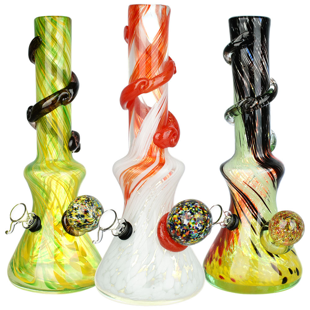 Manifest Passion Soft Glass Water Pipe – 12.75″ / Colors Vary