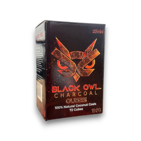 Premium Black Owl 25MM Charcoal Cubes