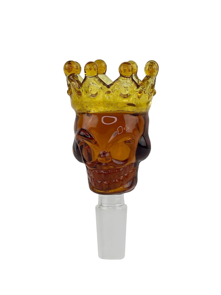 Skull & Crown Glass Bong Bowl – 14mm