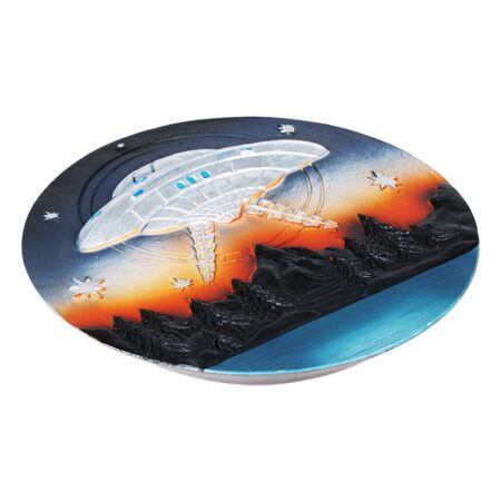 UFO Round Polyresin Incense Burner – 4.75″