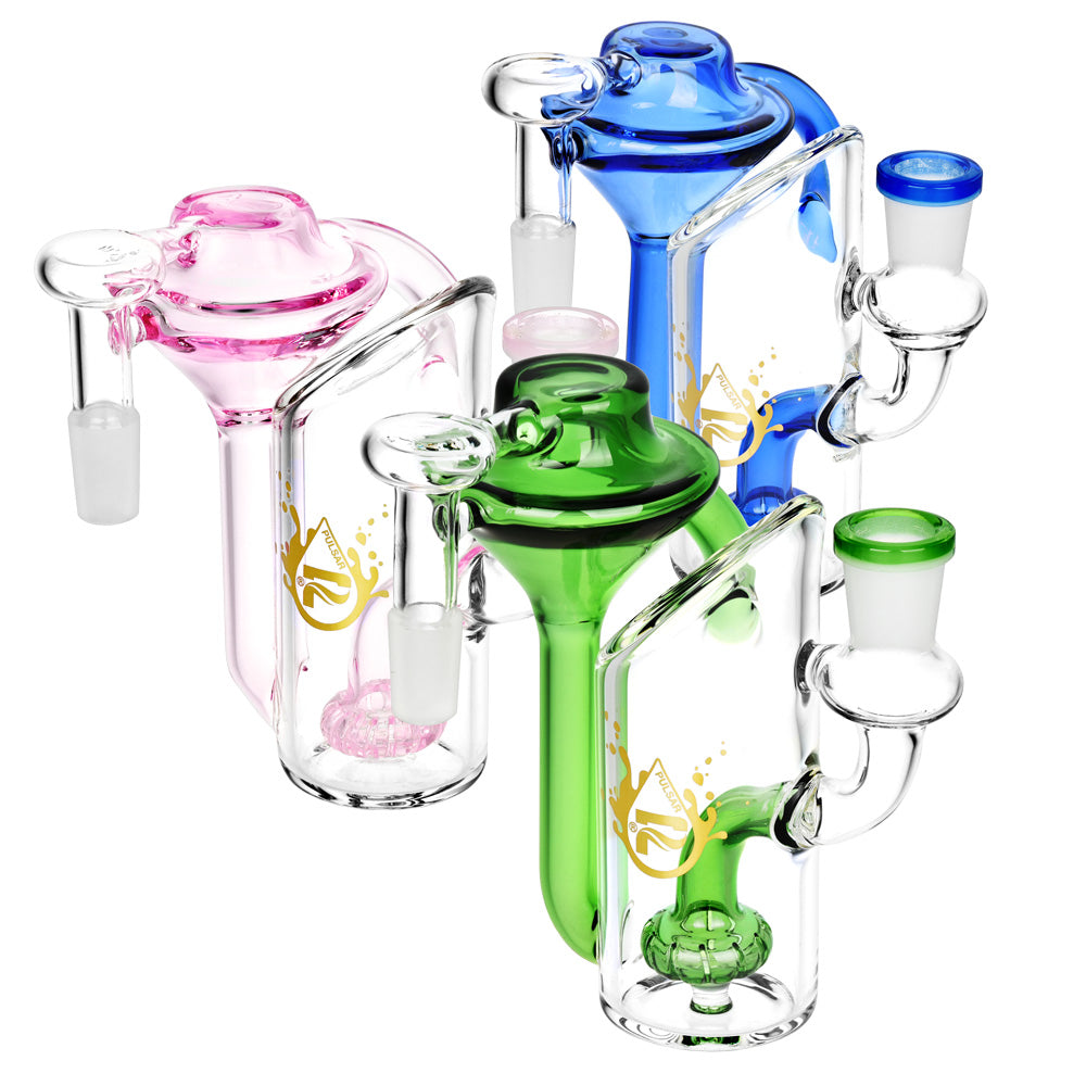 Pulsar Alchemist Recycler Ash Catcher | 14mm | 5″ | Colors Vary
