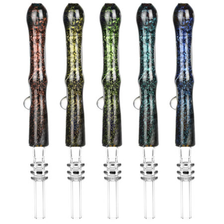 Pulsar Galaxy Glass Dab Straw - 6.5" / Colors Vary