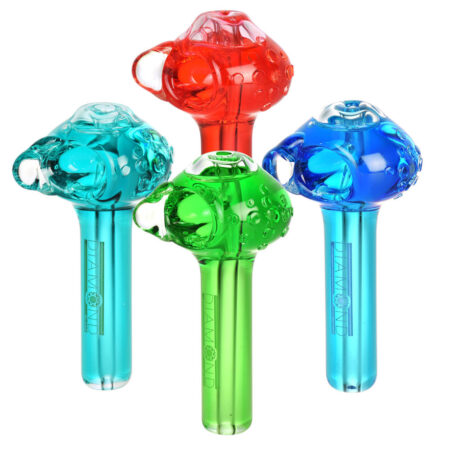 Diamond Glass Glycerin Spoon Pipe - 4" / Colors Vary