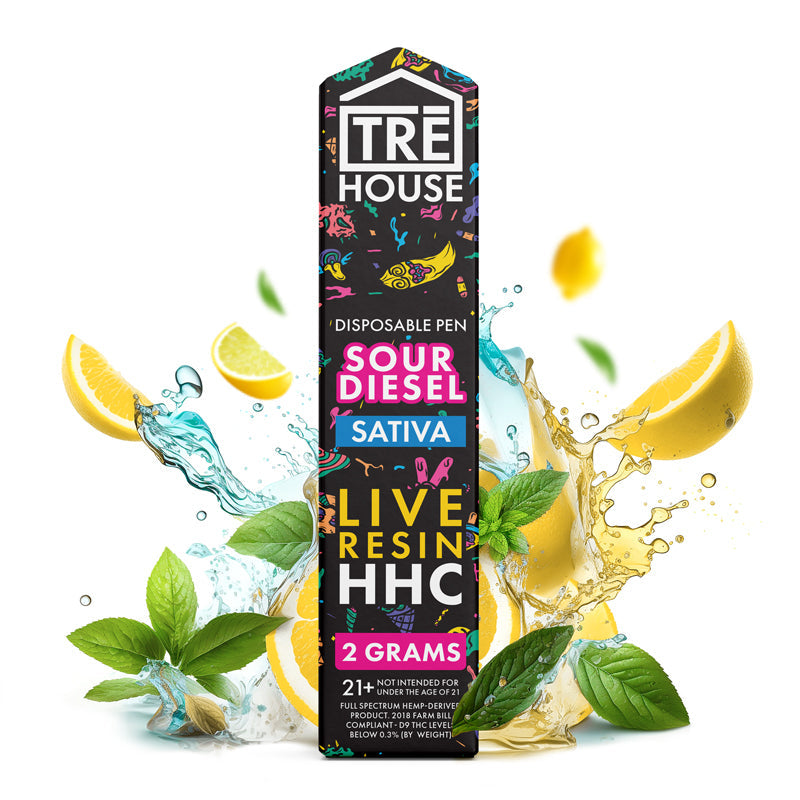 Pen – Sour Diesel – Sativa – Live Resin – HHC – 2 Grams – (12 x 10 Pack) – 120pc MC