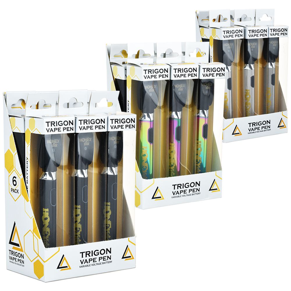 HoneyStick Trigon Variable Voltage 510 Cart Vape Pen | 500mAh | 6ct Display