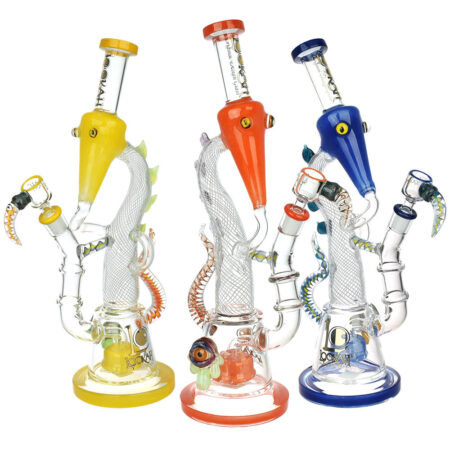 Lookah Trippy Dragon Recycler Water Pipe - 15" / 14mm F