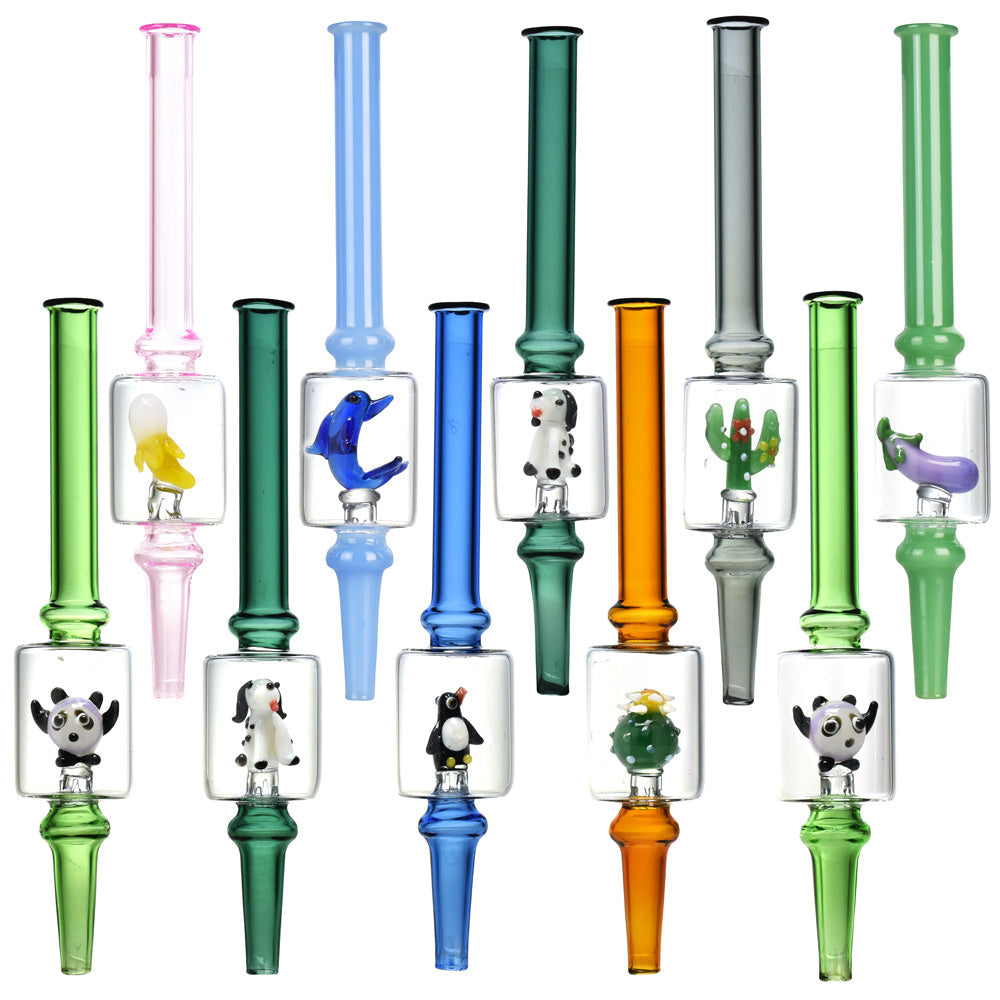 Mini Figurine Dab Straw – 6.5″/Assorted Designs 10PC SET –