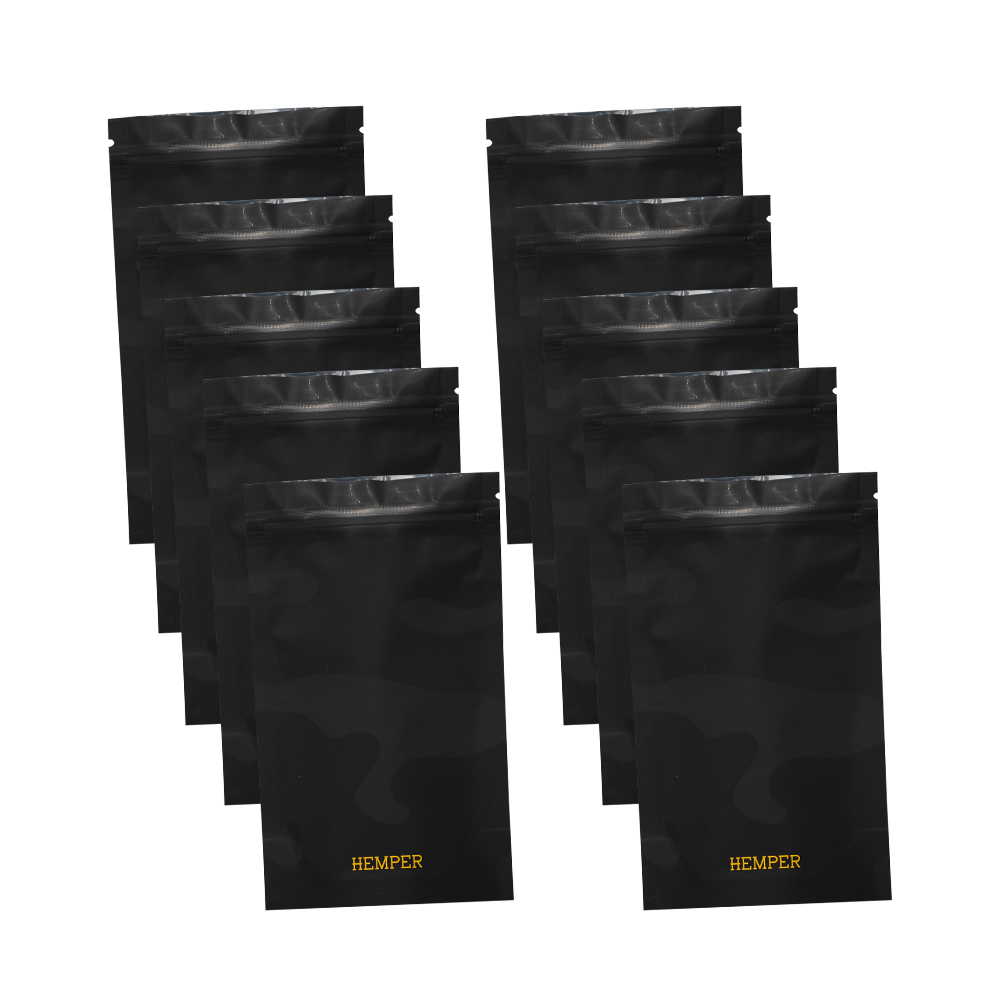 HEMPER Camouflage Smell proof Bags – 10ct Medium