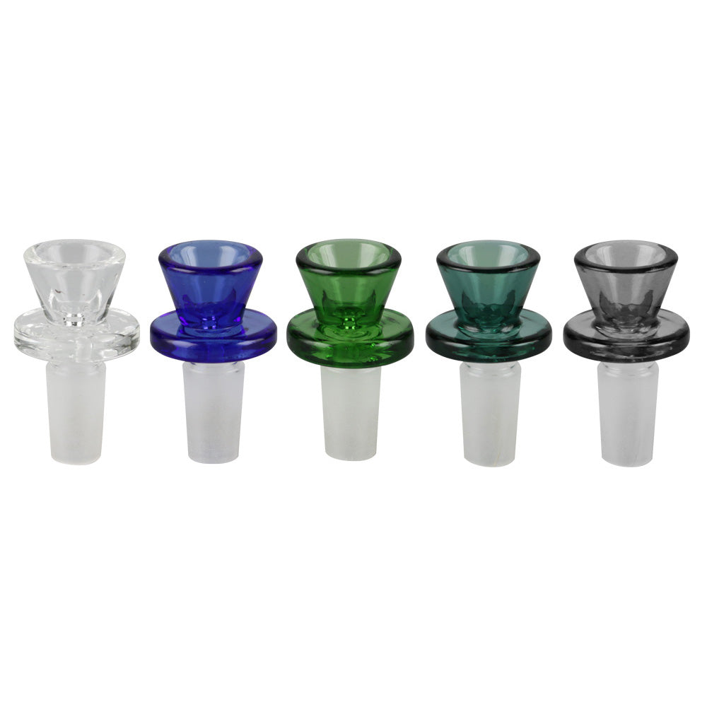 Ringed Herb Slide – 14mm Male / Colors Vary