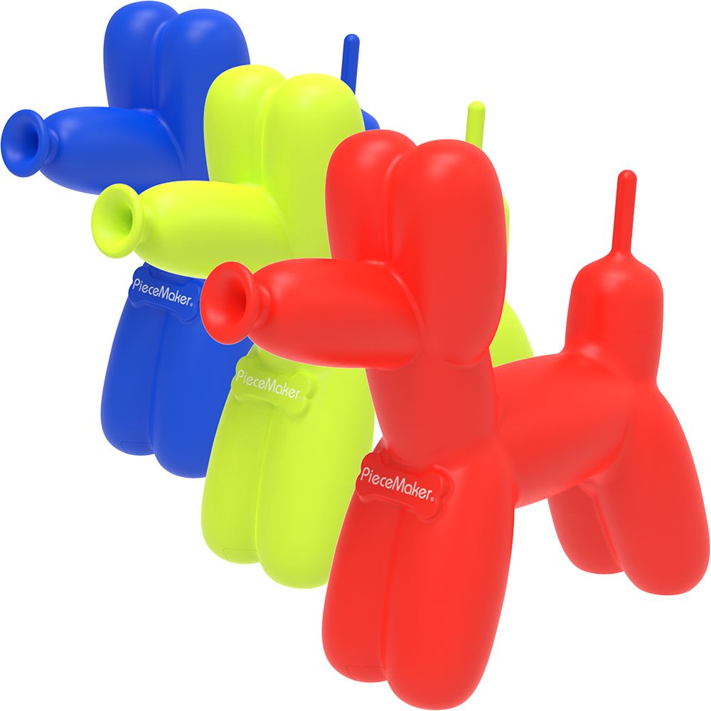 PieceMaker K9 Balloon Dog Silicone Water Pipe – 7.5″