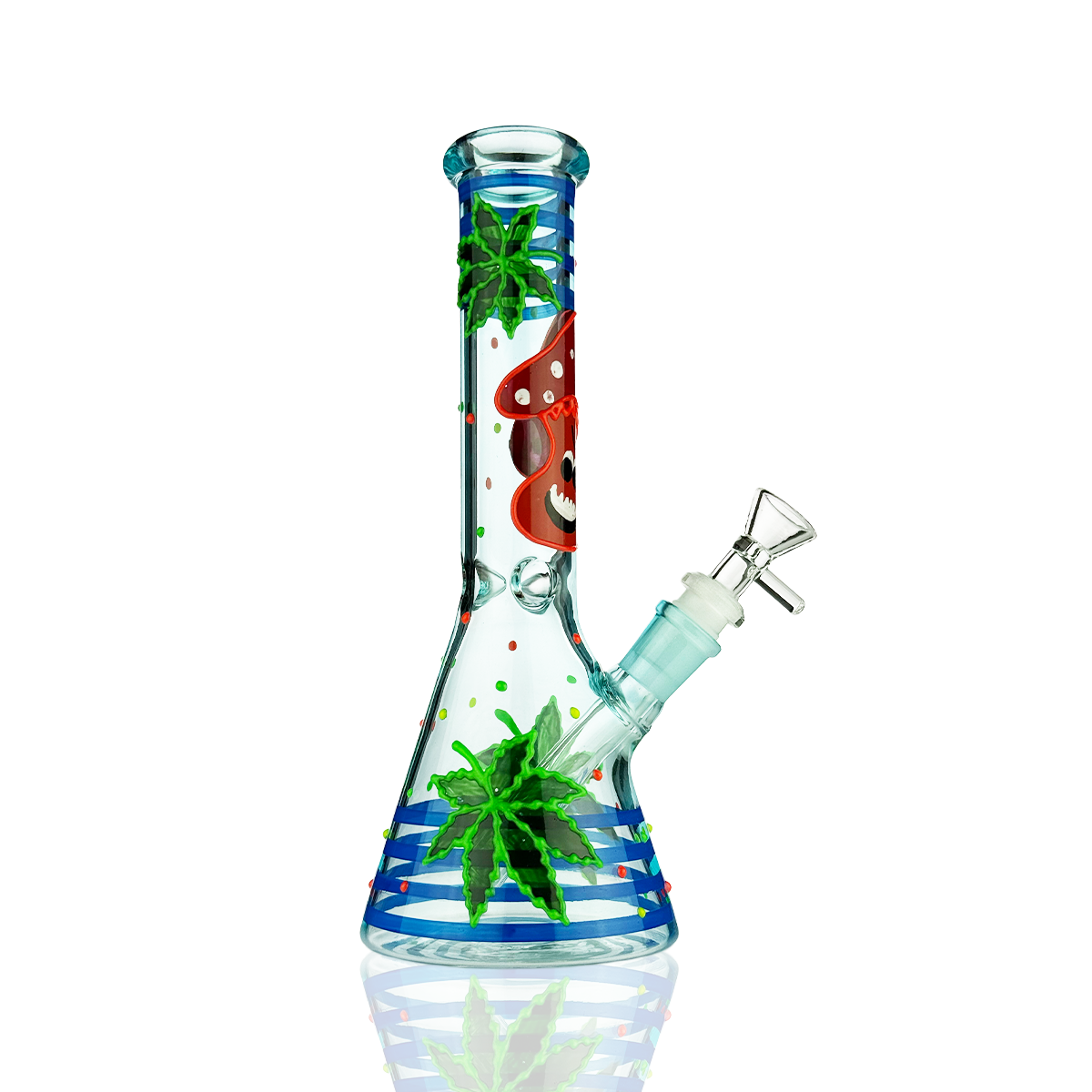 10-Inch Glow-in-the-Dark Beaker Water Pipe - Image 5