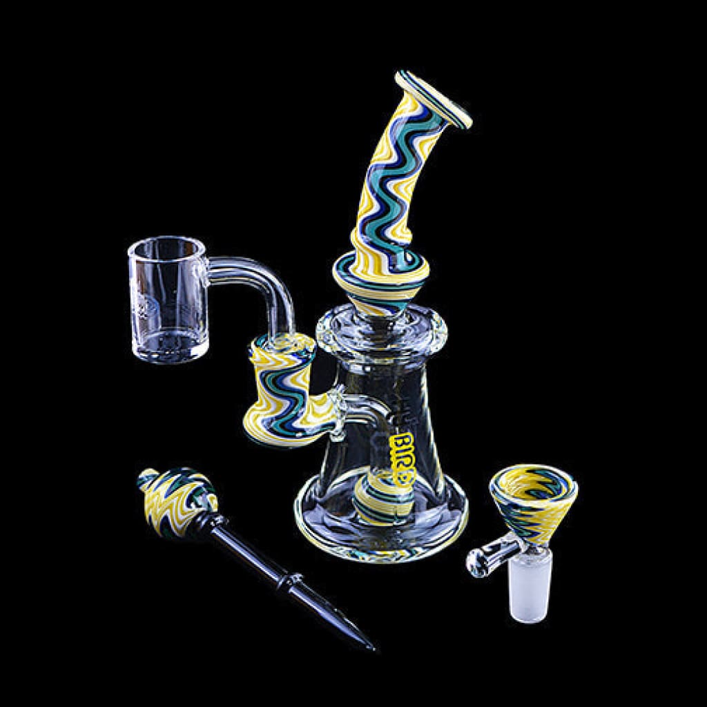Hybird Wig Wag Mini Rig Water Pipe Kit with Banger and Bowl