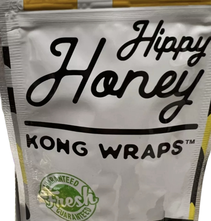 Kong Hemp Natural Organic Herbal Wraps Hippyhoney Flavored (5 Cnt 2 Per Pack)