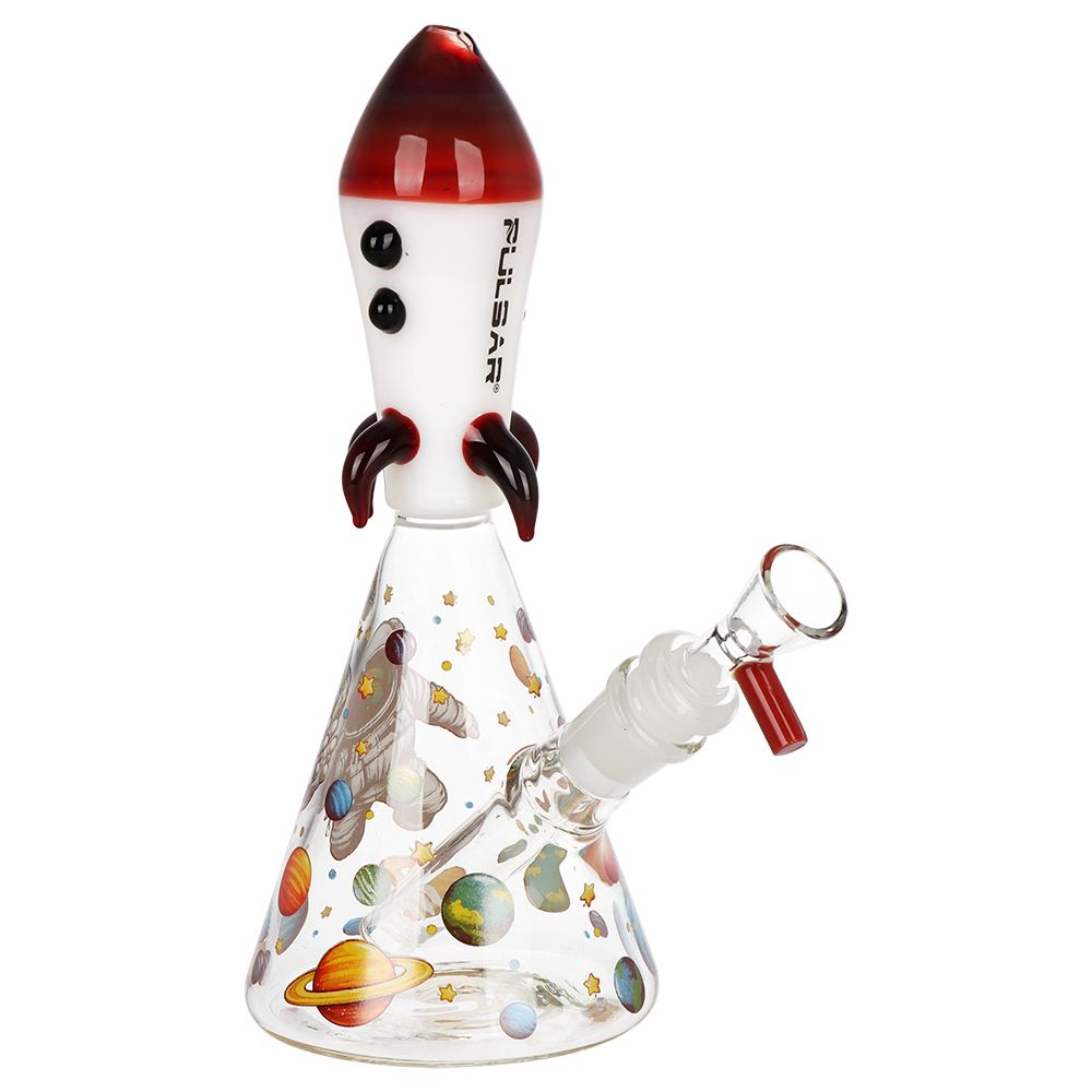 Pulsar Rocket Ship Glass Water Pipe – 7.75″ / 14mm F