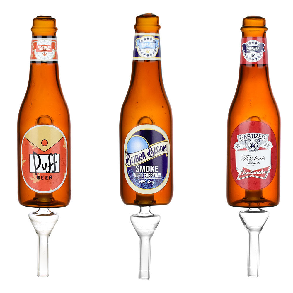 Dabtized Beer Burner Bubbler Dab Straw | 10mm F | 7.75″