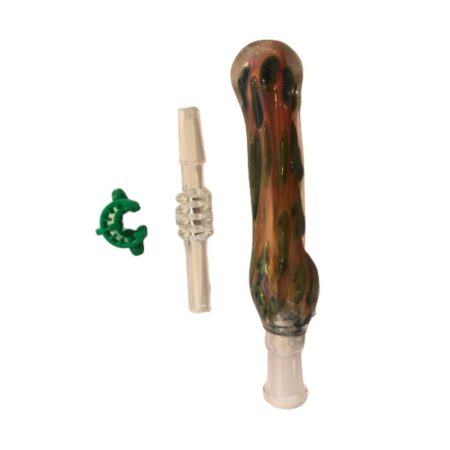Glass Hand Pipe Nectar Collectors and Straws 4.5 Inch