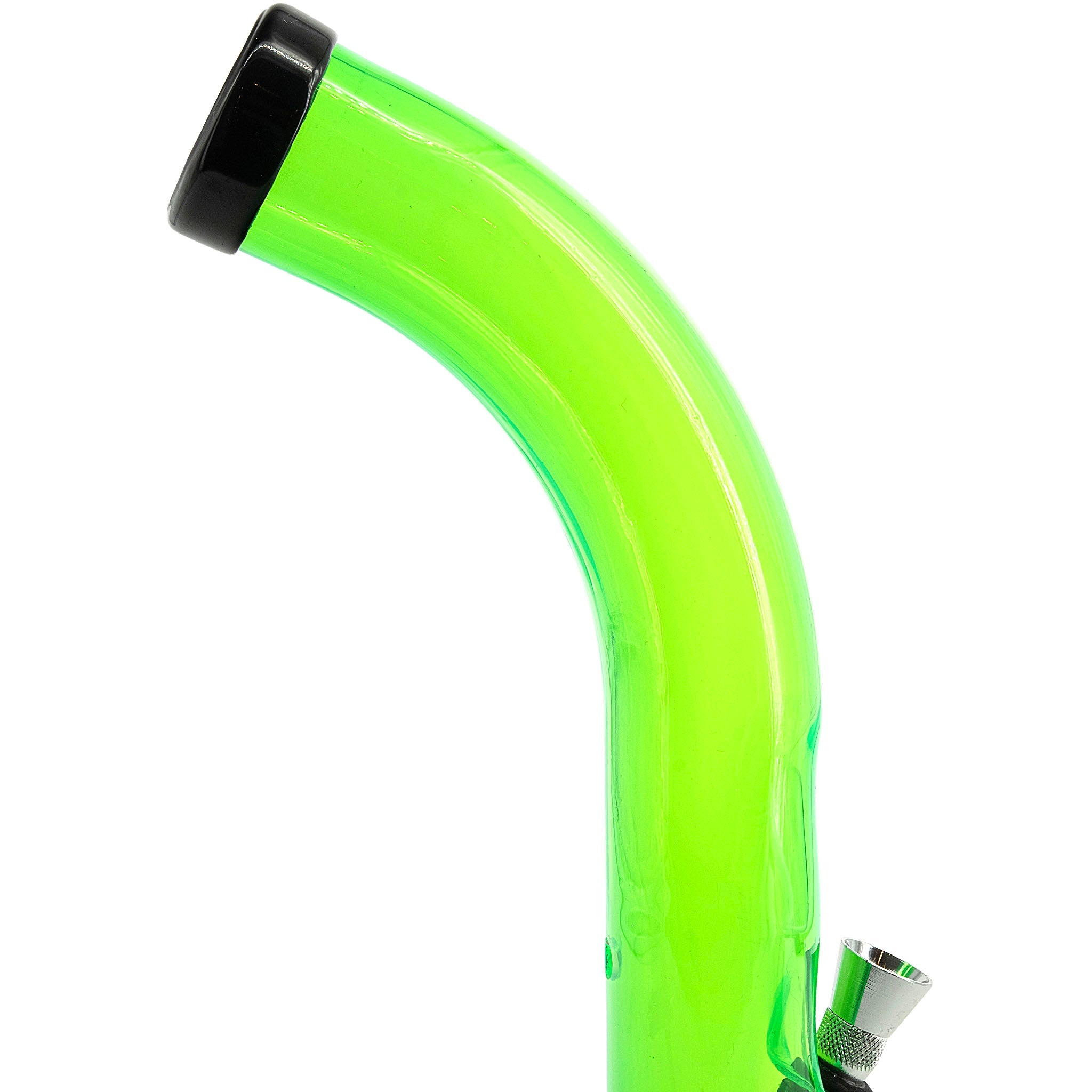 Acrylic Curved Tube Bong 10'' - Image 8