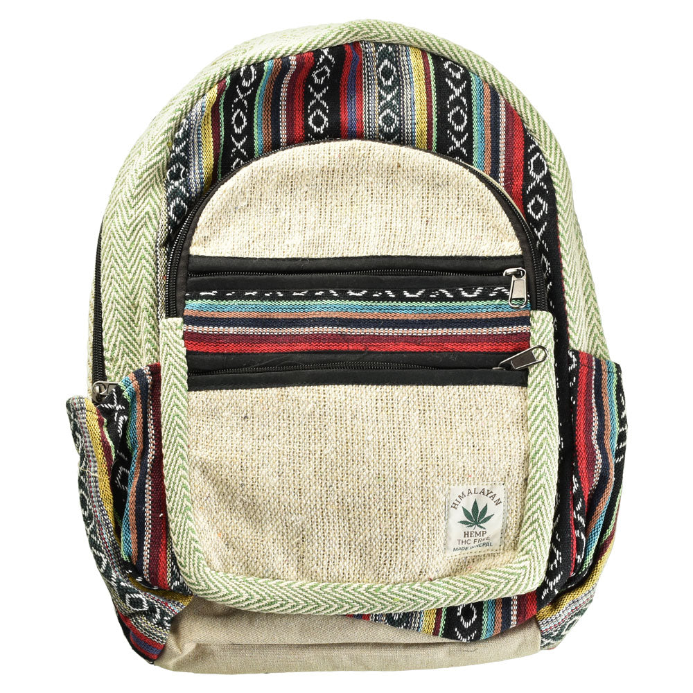 ThreadHeads Himalayan Hemp Multi-Zipper Backpack