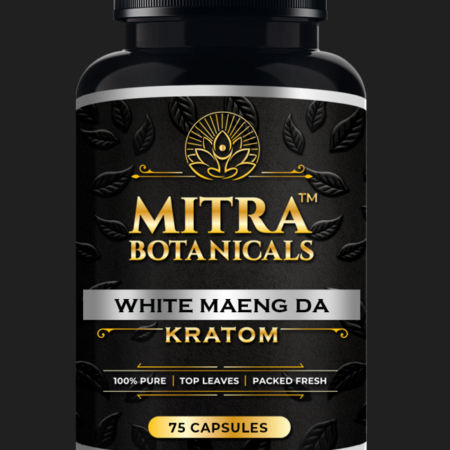 Mitra Botanicals White Maeng Da – Kratom (75 Capsules)