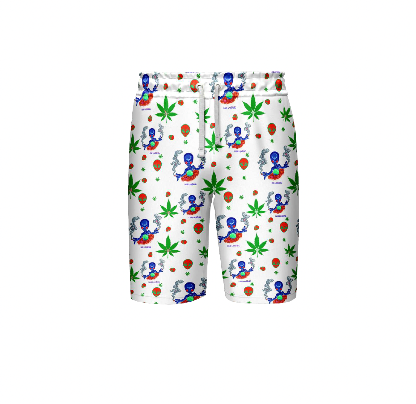 Alien White Polyester Shorts Pack - 5 Sizes - Image 2