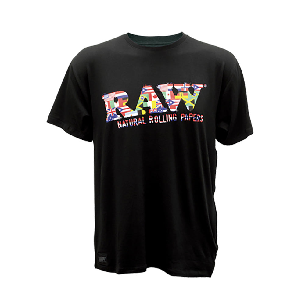 Black RAW Logo T-Shirt w Stash Pocket
