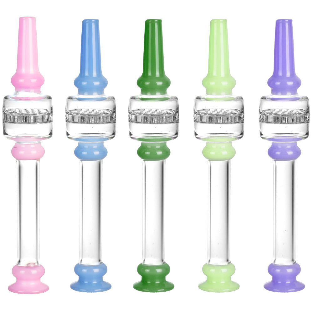 Honeycomb Dab Straw w/ Color Accents – 5.5″/Colors Vary