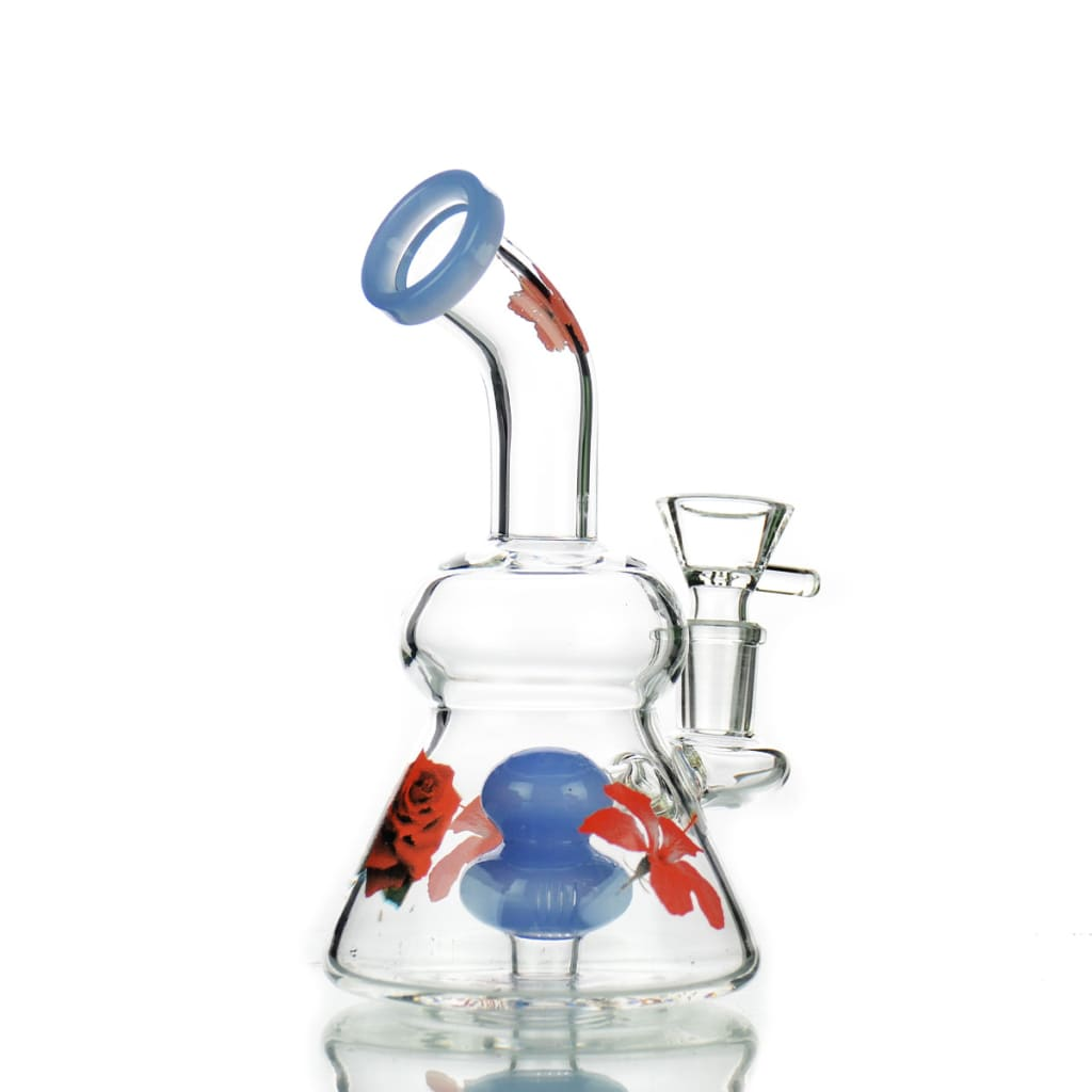 7 Flower Water Pipe with 14mm Male Bowl for Smooth Smoking Experience - Bowl - Image 3