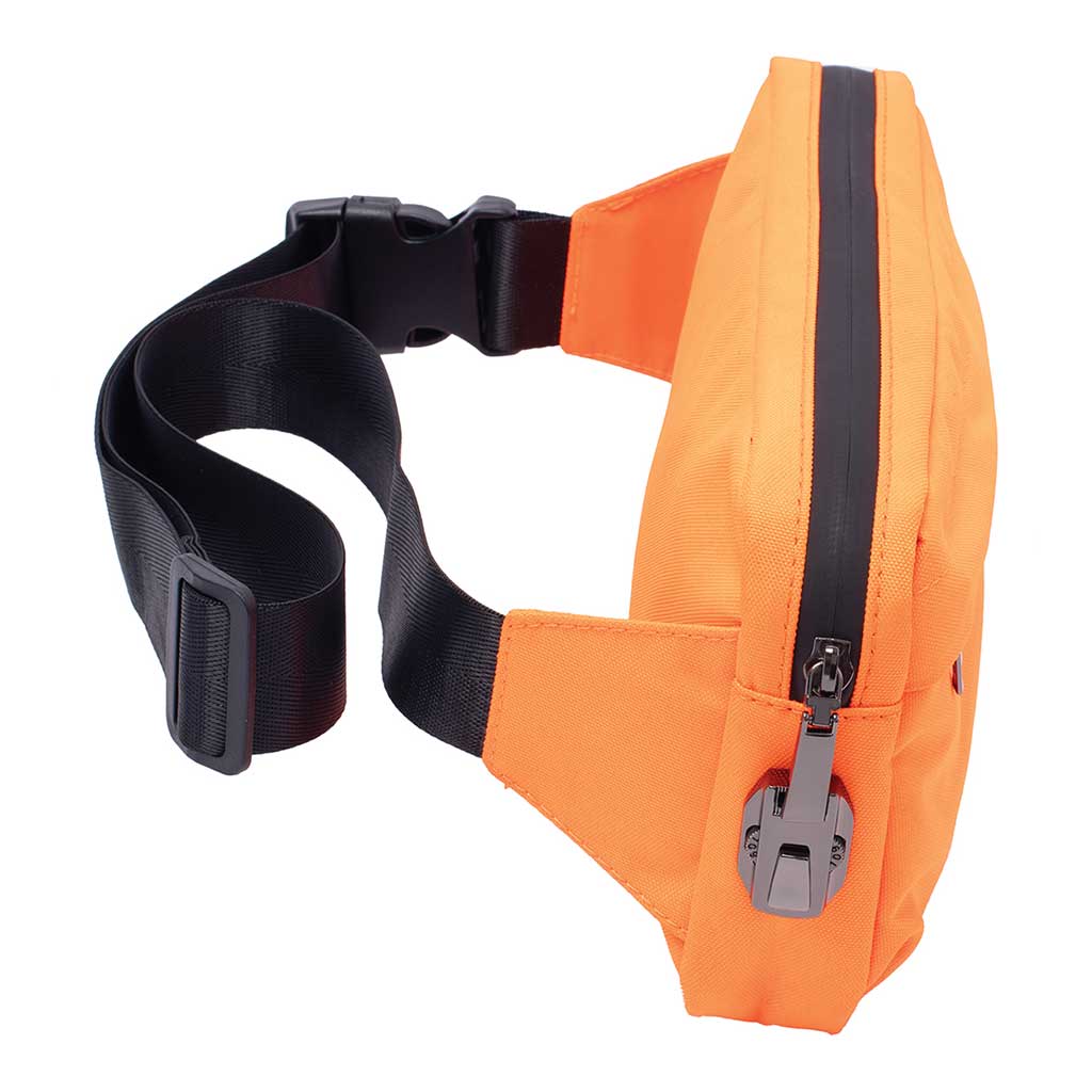 11.5IN X 5.5IN X 2IN SMELLPROOF SLING BAG - NEON ORANGE - Image 2
