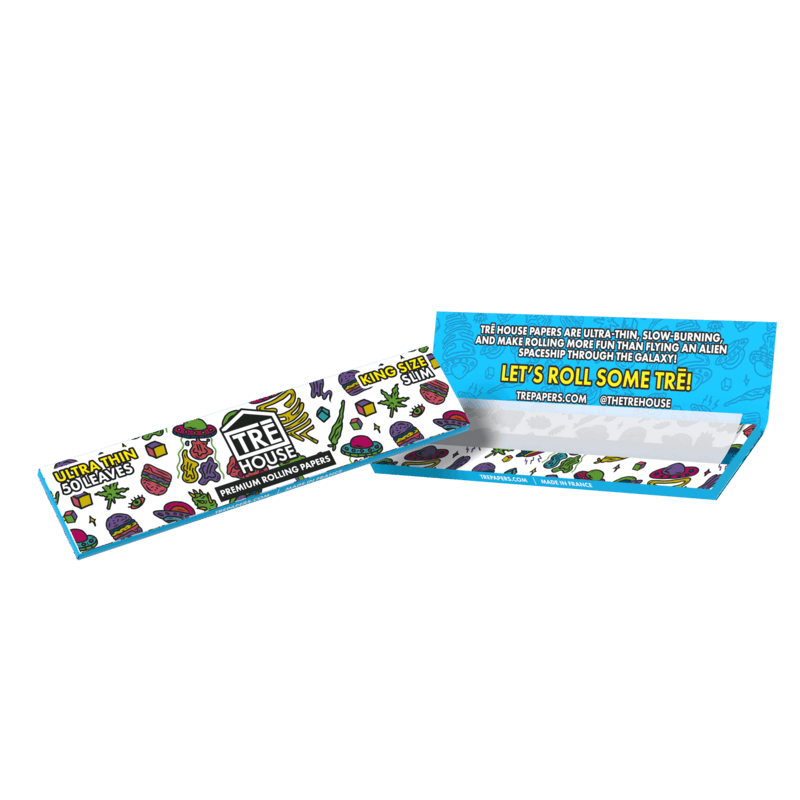 Premium Rolling Papers – King Size Slim – Ultra Thin – (50 Pack)
