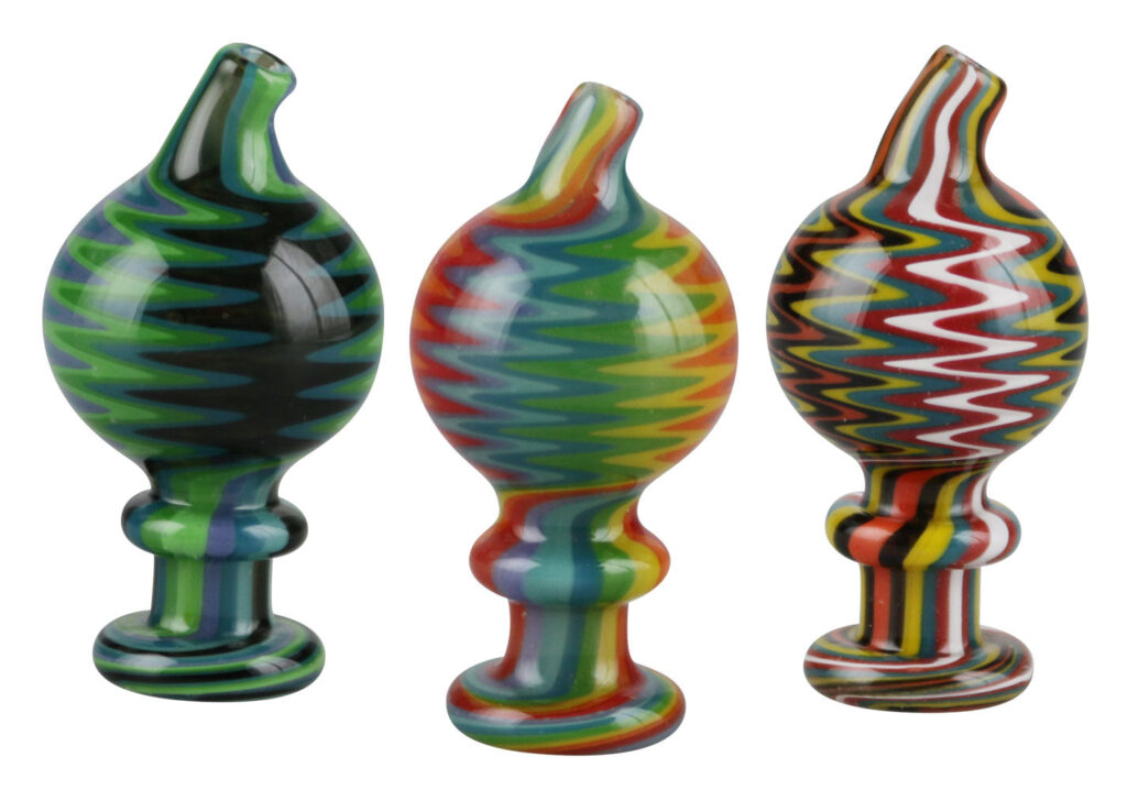 Worked Carb Cap – 27mm Diameter / Colors Vary