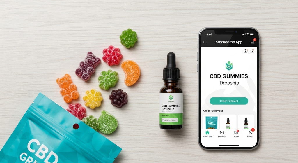 CBD Gummies Dropship Using Smokedrop App