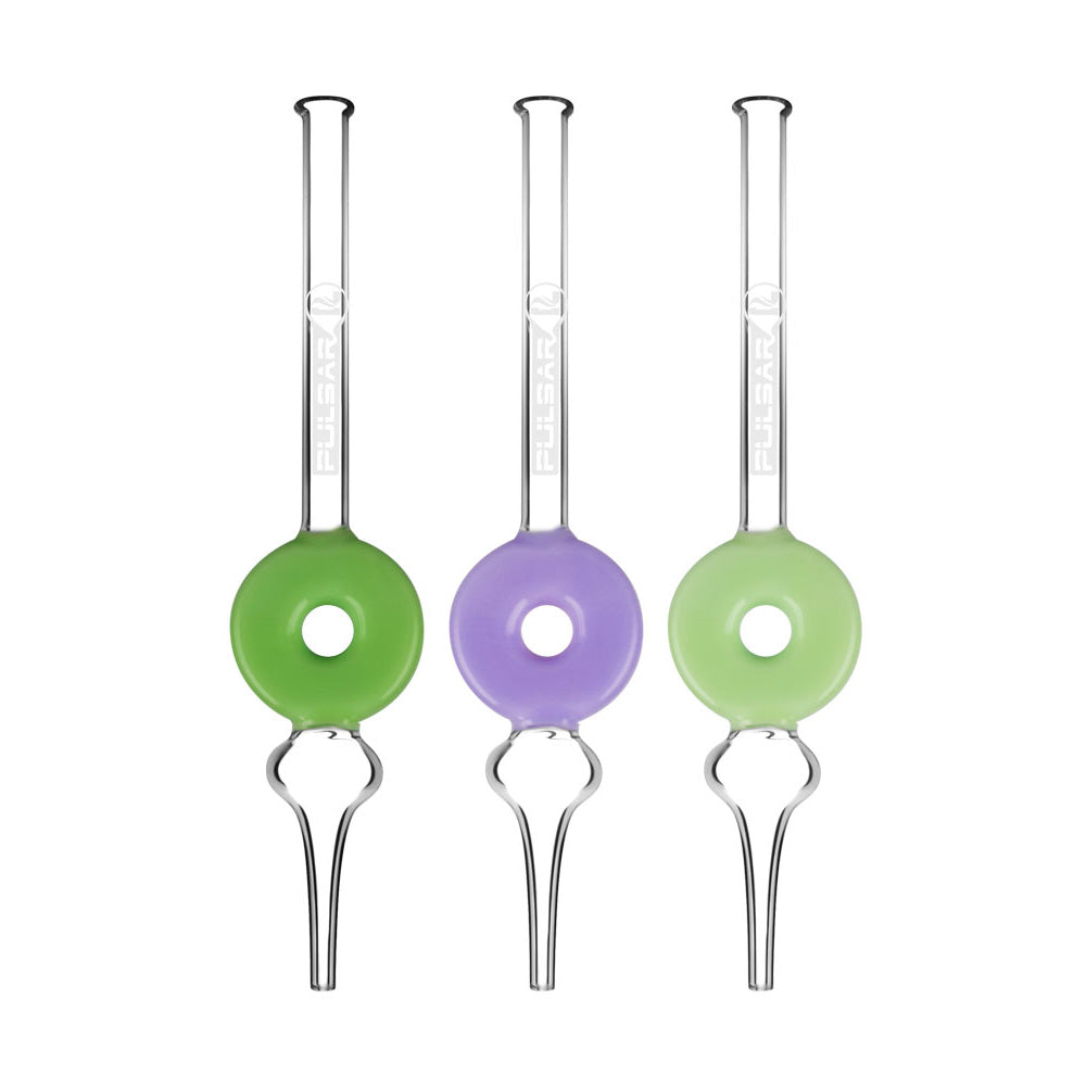 Pulsar Frosted Donut Dab Straw – 9″ / Colors Vary