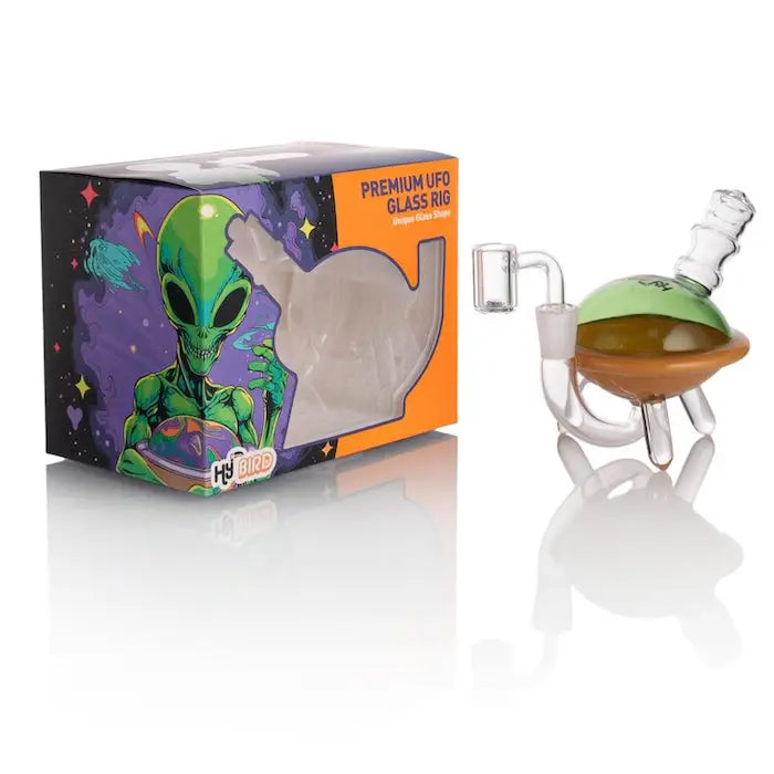 Hybird Ufo Rig Dab Piece Available in Multiple Colors