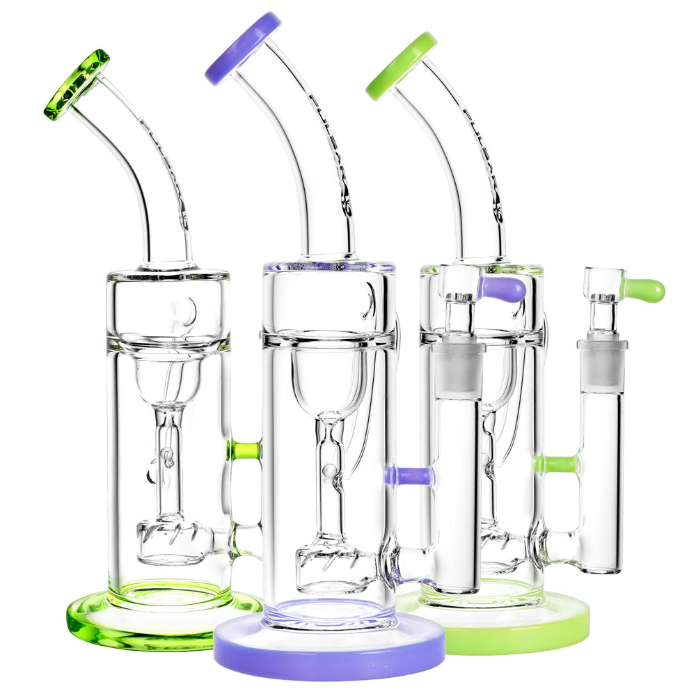 Pulsar Pearl Recycler Water Pipe – 10″/14mm F/Colors Vary