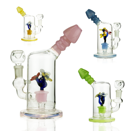 7-Inch Slime Glass Flower Shower Water Pipe