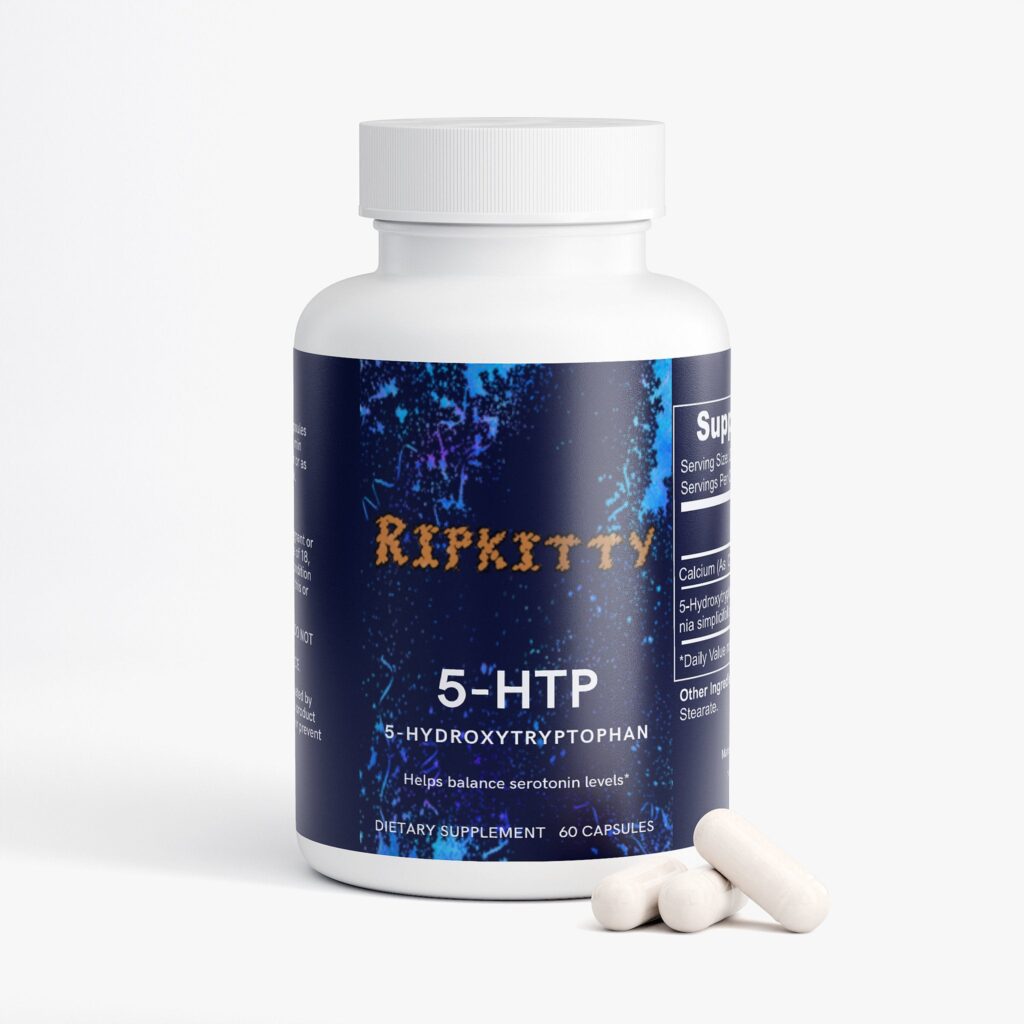 Ripkitty 5-HTP Supplement – Natural Serotonin Support (60 Capsules)