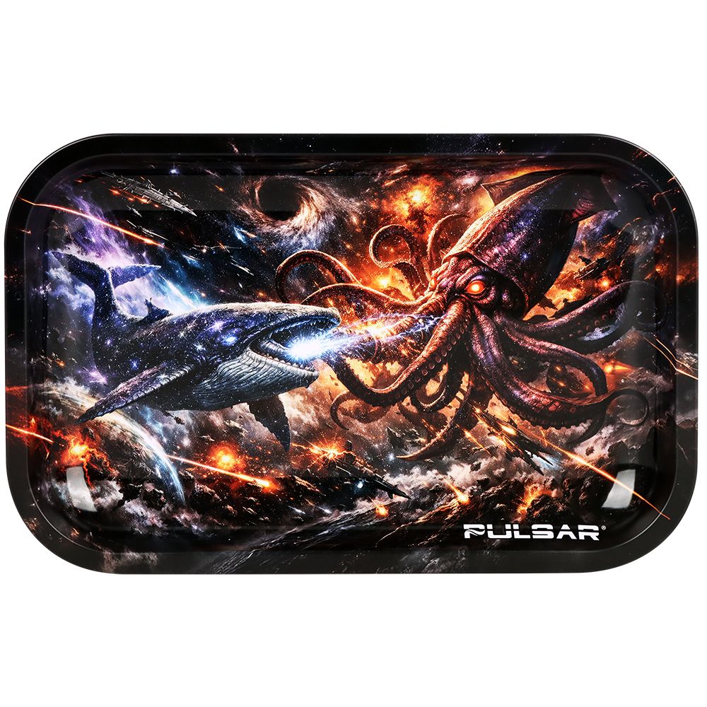 Pulsar Metal Rolling Tray – Ocean of Time and Space / 11″x7″