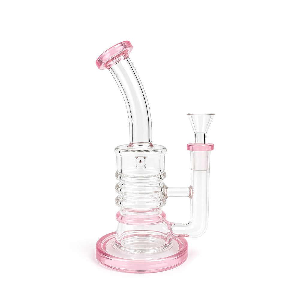 TRIPLE RING BENT NECK DAB RIG  COMPACT PERC DESIGN