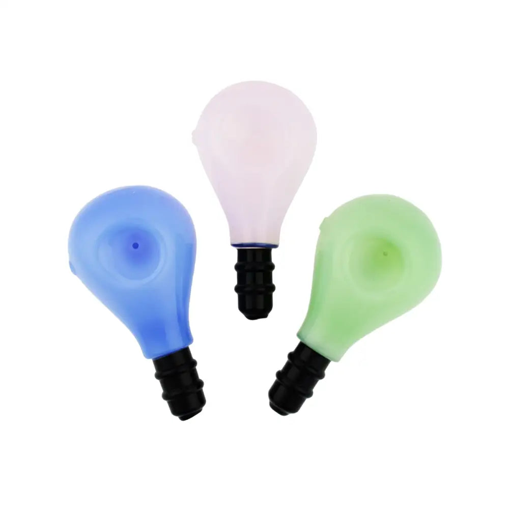 Glass Hand Pipe Spoon with Bulb Design for Easy use and Cleaning