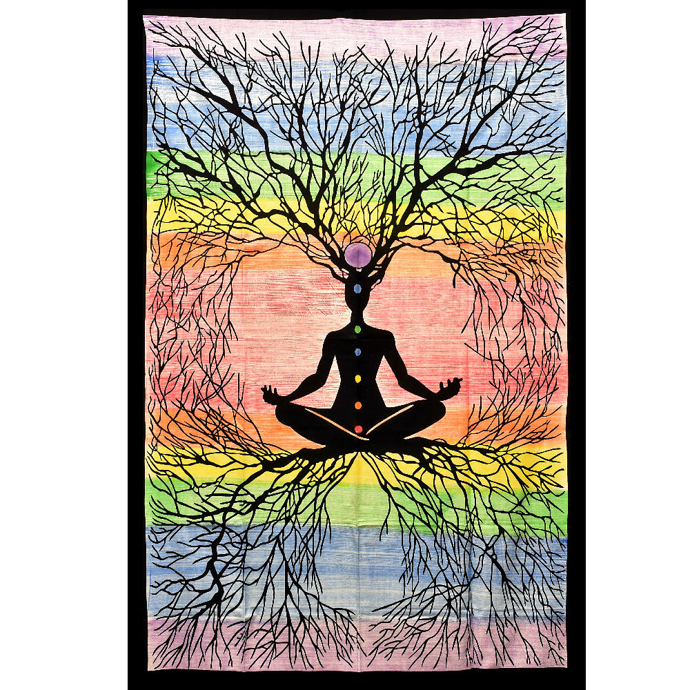 ThreadHeads Rooted Chakra Meditation Tapestry