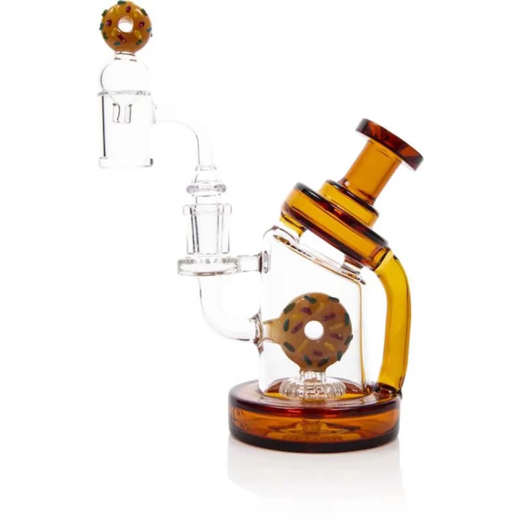 Toxic Donut Recycler Rig for Stylish and Efficient Dabbing