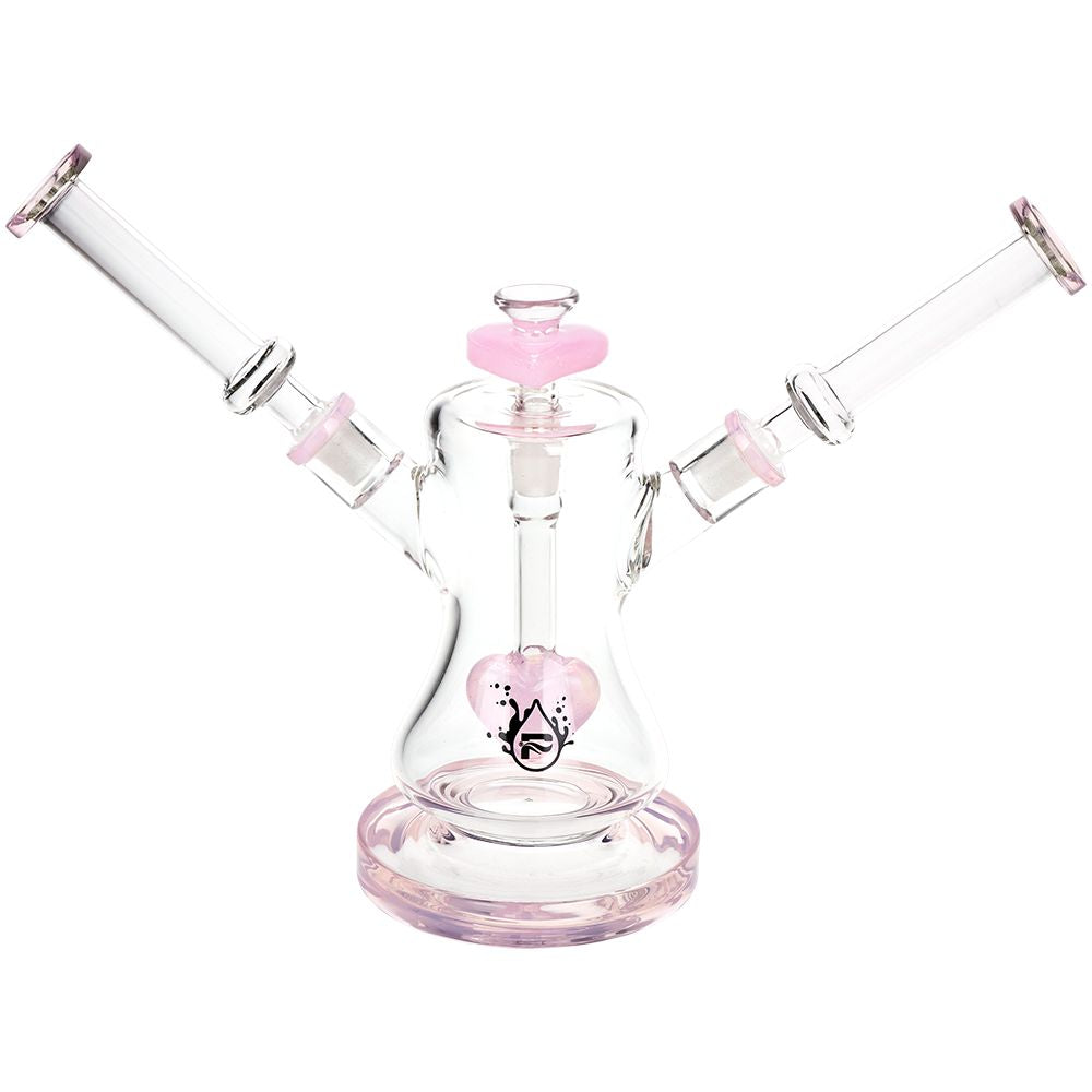 Pulsar Date Night: Part 2 Dual Neck Glass Water Pipe | 8.5″ | 14mm F
