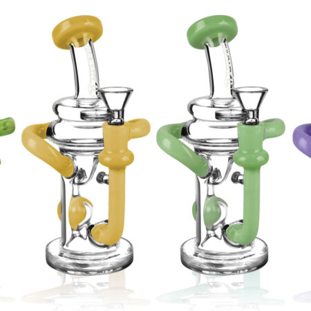 Pulsar Recycler Water Pipe - 7.5" / 14mm F / Colors Vary