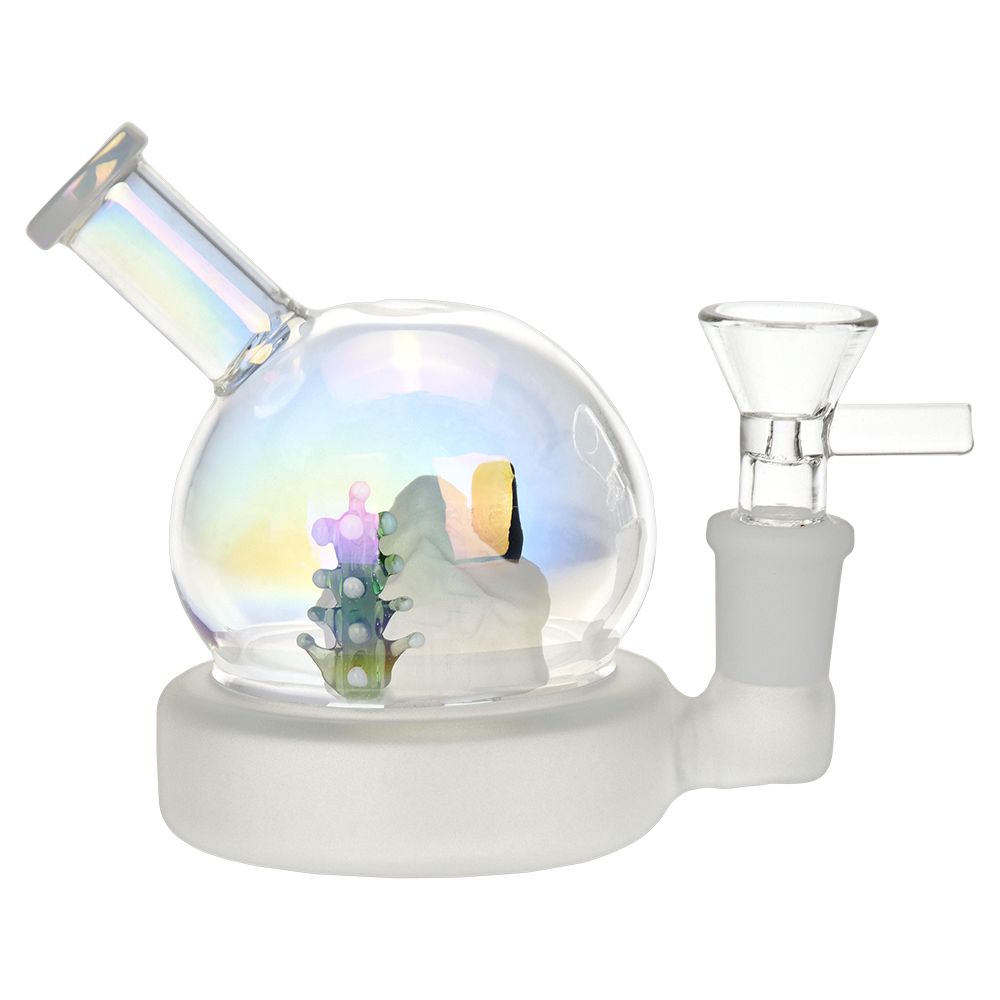 Christmas House Globe Glass Water Pipe – 3.75″ / 14mm F