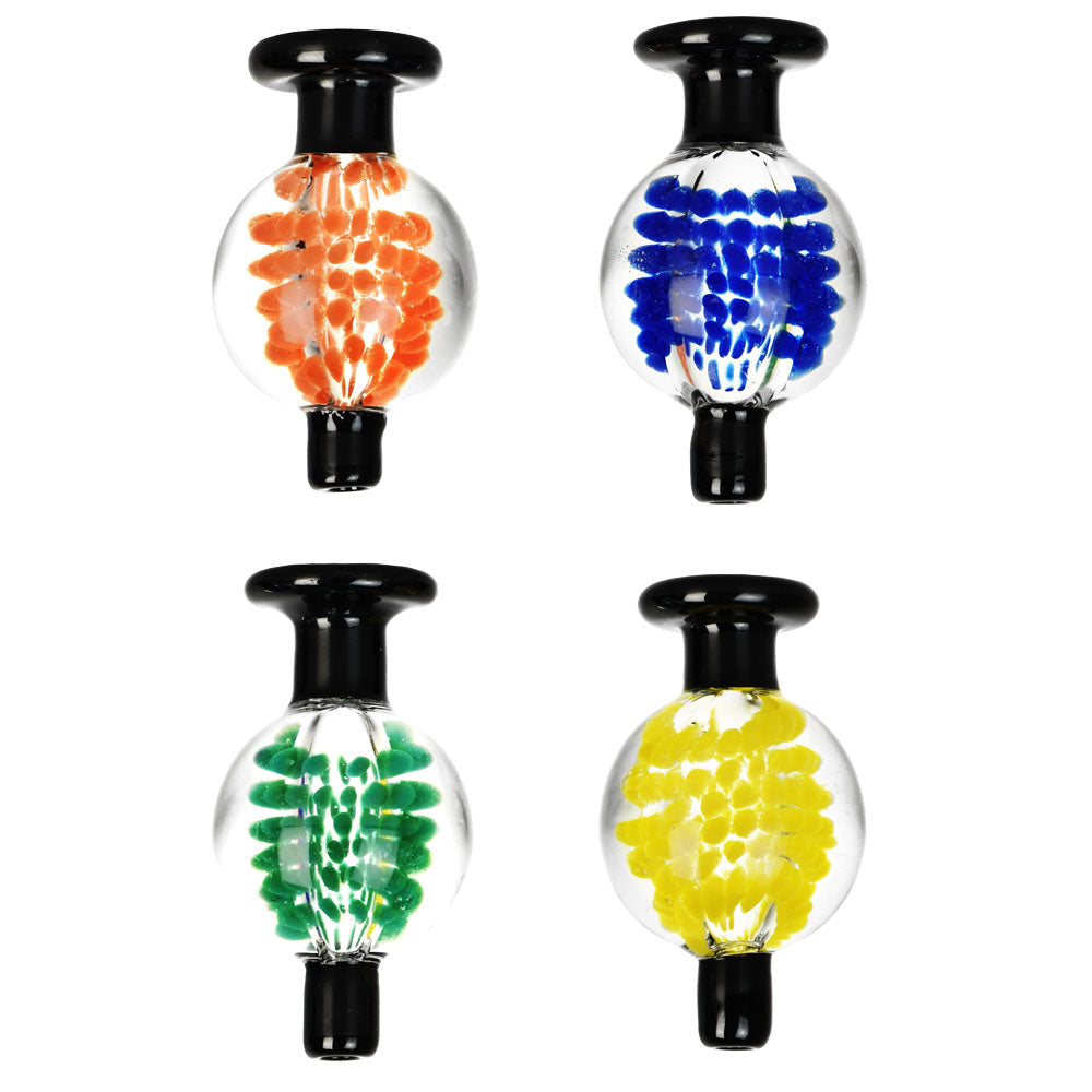 Macro Hibiscus Vibes Ball Carb Cap – 28mm / Colors Vary