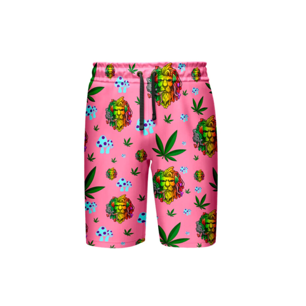 Smoking Leaf Pink Shorts – Complete Size Set