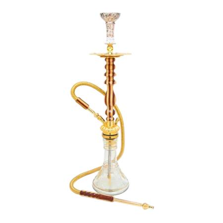 Sakra 32-Inch Handcrafted Wooden Hookah