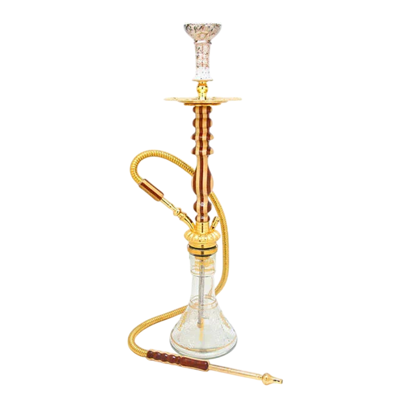 Sakra 32-Inch Handcrafted Wooden Hookah