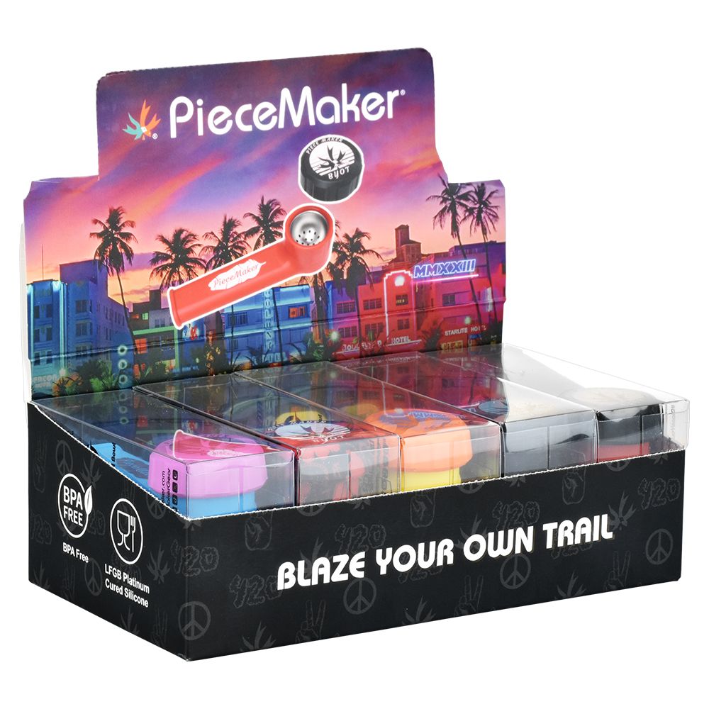PieceMaker Karma Silicone Pipe – 3.5″ / 10ct
