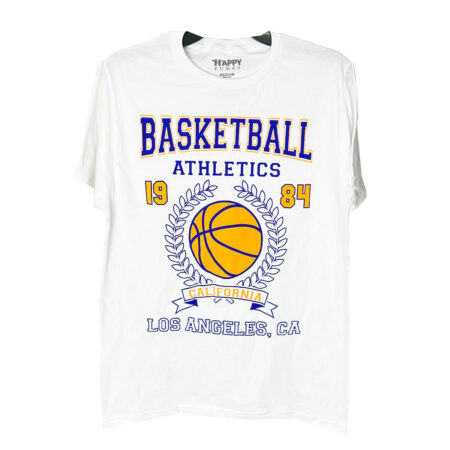 Essential White Basketball Short Sleeve T-Shirts